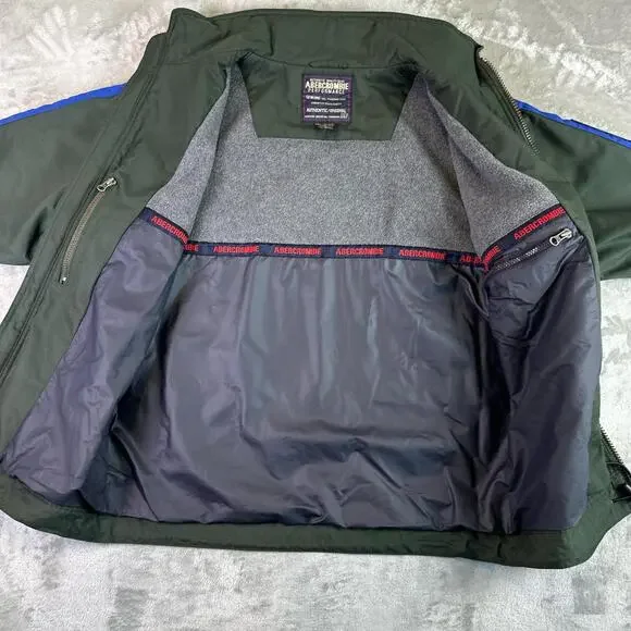 VTG Y2K Abercrombie Performance Jacket Men’s XS Green Full Zip Windbreaker - Picture 8 of 8